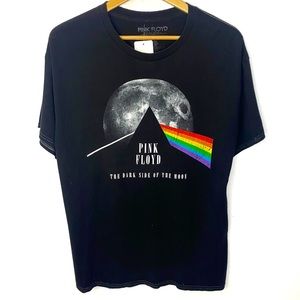 Pink Floyd The Dark Side Of The Moon Black Short Sleeve Graphic T Shirt Large